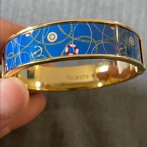Talbots Blue and Gold Nautical Bangle